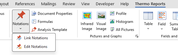 link notations menu
